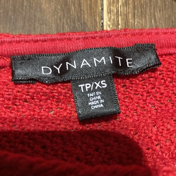 Light crop sweater with twist knot back in extra small by dynamite - Picture 4 of 7